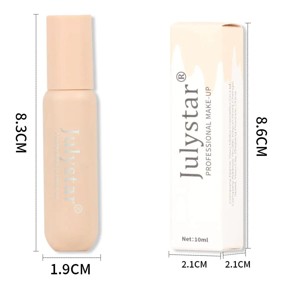 Julystar Full Coverage Liquid Foundation Concealer (6 Colors)